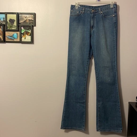 Boston Proper Medium Wash High Rise Bootcut Jeans size 10 Long - Picture 1 of 14
